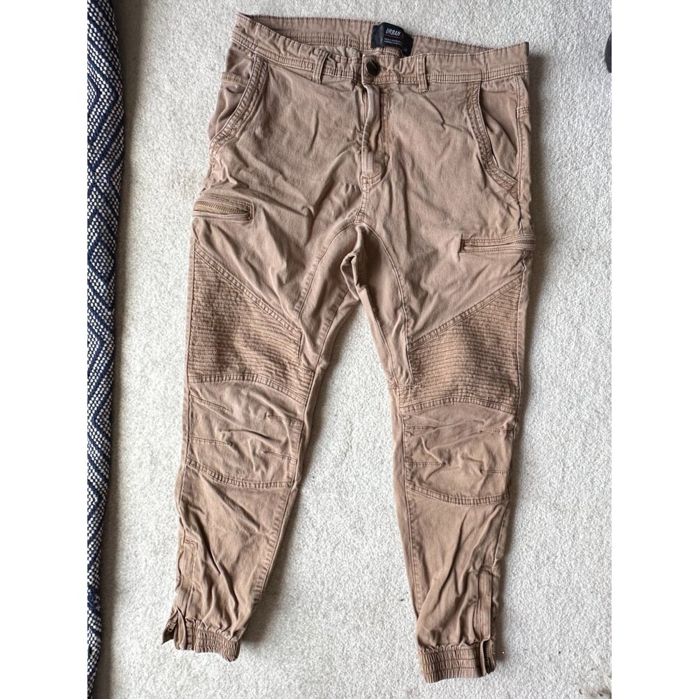 Men's Urban ID jean style joggers with tons of pockets Medium Tan